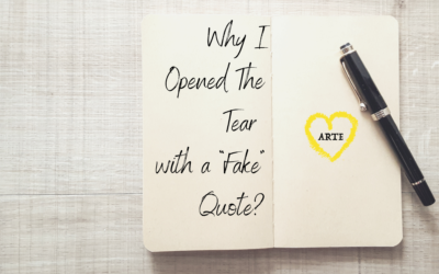 Why I Opened The Tear with a “Fake” Quote